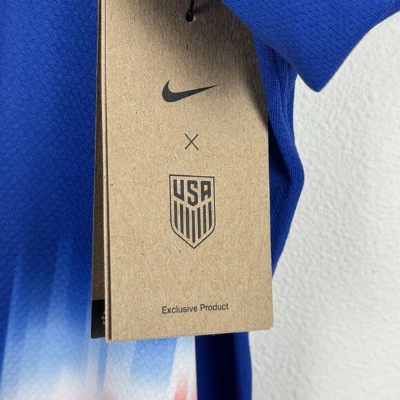 Nike Dri Fit Soccer Replica Jersey USMNT 2024/25 Away Blue Men's Size XL USA - Picture 4 of 10